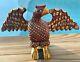 Daniel & Barbara Strawser Folk Art Carved Eagle Signed And Dates On Bottom