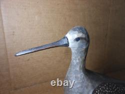 Dave Rhodes Hand Carved Painted Shore Bird Decoy 2001 Folk Art