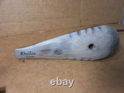 Dave Rhodes Hand Carved Painted Shore Bird Decoy 2001 Folk Art