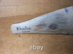 Dave Rhodes Hand Carved Painted Shore Bird Decoy 2001 Folk Art