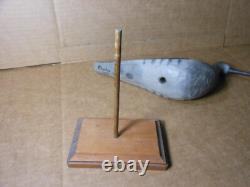 Dave Rhodes Hand Carved Painted Shore Bird Decoy 2001 Folk Art