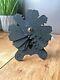 Decorative Welsh Celtic Folk Art Carved Slate Fan Quarryman Fireside Antique