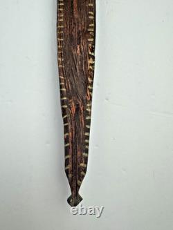 Dee Marcellus Cole Sign Folk Art Wooden Cross 21 Hand Carved Painted Sculpture
