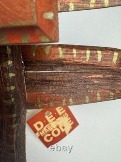 Dee Marcellus Cole Sign Folk Art Wooden Cross 21 Hand Carved Painted Sculpture