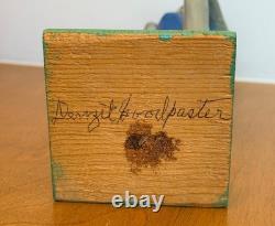 Denzil Goodpaster Carved Wood Kentucky Folk Art Sculpture Statue Figure Vtg Mcm