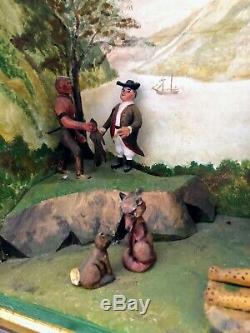 Diorama by Richard C. Orcutt Folk Artist Based on Edward Hicks Peaceable Kingdom