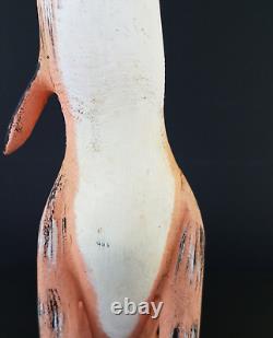 Duane Alvarez Carved Howling Coyote Signed Santa Fe New Mexico Folk Art 1990