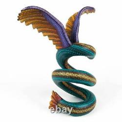 Eagle & Serpent Fusion Oaxacan Alebrije Wood Carving Sculpture Nestor Melcho