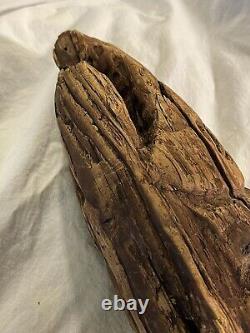 Early Antique Primitive Folk Art Carved Wooden Fish Nautical Trade Sign