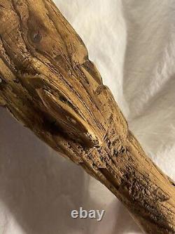 Early Antique Primitive Folk Art Carved Wooden Fish Nautical Trade Sign