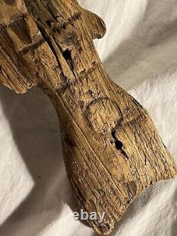 Early Antique Primitive Folk Art Carved Wooden Fish Nautical Trade Sign