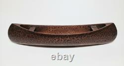 Early Original Primitive Folk Art Native American Carved Wooden Canoe w Patina
