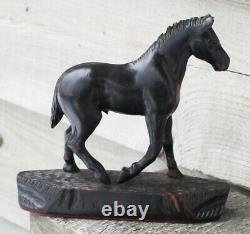 Early carved antique folk art horse Honey Boy