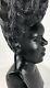 Ebony Wood Statue Hand Carved Sculpture South Africa Folk Art Woman & Childen