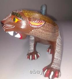 Exceptional Oaxacan Wood Carving Jaguar Alebrije