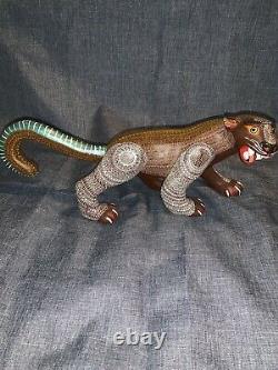 Exceptional Oaxacan Wood Carving Jaguar Alebrije