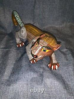 Exceptional Oaxacan Wood Carving Jaguar Alebrije