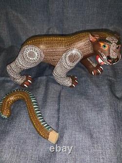 Exceptional Oaxacan Wood Carving Jaguar Alebrije