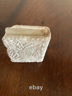 FINE MINIATURE AMERICAN FOLK ART Carved STONE BOOK COUNTRY PRIMITIVE