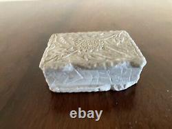 FINE MINIATURE AMERICAN FOLK ART Carved STONE BOOK COUNTRY PRIMITIVE