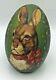 Folk Art Carved Painted Rabbit Egg Figure Crate Prospects By Sharon Wow