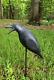 Fabulous Folk Art Large Heavy Vintage Hand Carved Wooden Raven Black Bird Crow