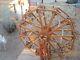 Ferris Wheel Toy Folk Art Wood Carving Circus Carnival Mexican Decor Collectible