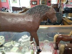 Fine 1930s Standing Folkart Carved Horse