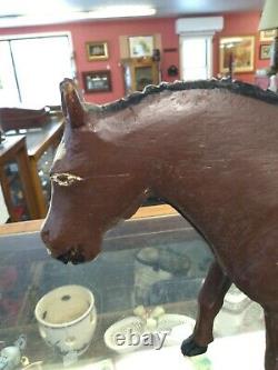 Fine 1930s Standing Folkart Carved Horse