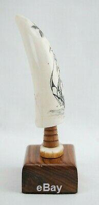 Fine Scrimshaw Hand Carved Maritime Folk Art by Doug Fine 4