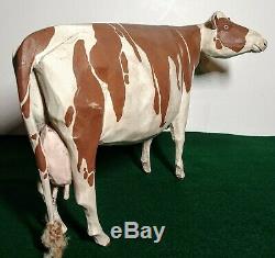 Folk Art Ayrshire Milk Cow Larry Koosed 2007 Hand Carved & Painted