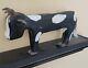 Folk Art Carved Cow By Beloved Kentucky Artist Minnie Adkins