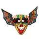 Folk Art Carved Mask With Wings Handmade Wall Decoration Wood Sculpture Carving