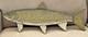 Folk Art Carved Wood & Painted Lake Trout Wall Hanging Signed J. Terrio 24