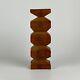 Folk Art Carved Wooden Sculpture In Architectural Form With Carved Words, Signed
