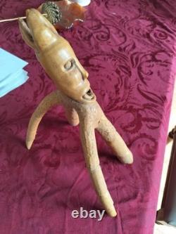 Folk Art Carving Edger Tolson Signed