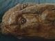 Folk Art Cedar Stump Hand Carving, Whimsical, Large 25, Wall Hanging, Vintage, Gift