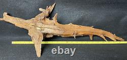 Folk Art Cedar Stump Hand Carving, Whimsical, Large 25, Wall Hanging, Vintage, Gift