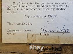 Folk Art Hand Carved St. Nicholas Santa Figure Lg Maine Wood America's Carvers