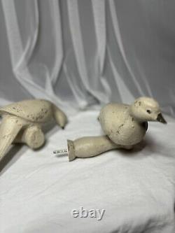 Folk Art Italian Carved Love Birds Doves Rod Finials Door Pull Handle Cottagecor