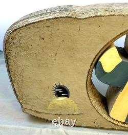 Folk Art Jonah Inside The Whale Wooden Carving Hand Carved Religious