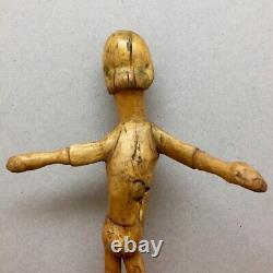 Folk Art Primitive Wood Carving Nude Woman Female Sculpture Carved Wood Naive