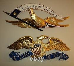 Folk Art Traditional Bellamy Style Eagle Wood Carving American