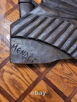 Folk Art Wooden Carved Panel Signed By Mendes Of Lampiao Of Brazil Artwork