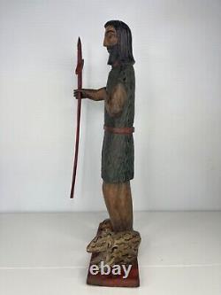Folk Art from New Mexico Estate Santo Bulto Wood Carved St John the Baptist 21