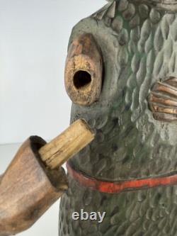 Folk Art from New Mexico Estate Santo Bulto Wood Carved St John the Baptist 21