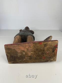 Folk Art from New Mexico Estate Santo Bulto Wood Carved St John the Baptist 21