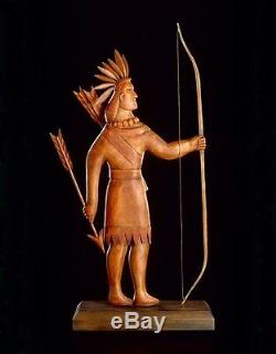 Folk Art sculpture of Indian Weathervane by K. William Kautz