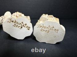 Folk art clown figurine hand carved wooden Slovakia 3 Very Detailed Unpainted