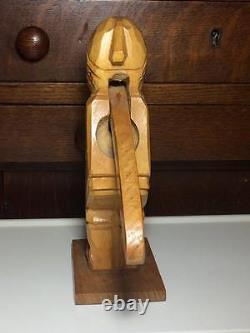Folk art hand carved wooden nutcracker